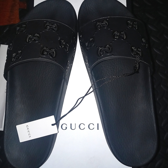 men's rubber gg slide sandal